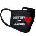 Mască față 3 straturi, Dumnezeu este dragoste Mască față 3 straturi, Dumnezeu este dragoste